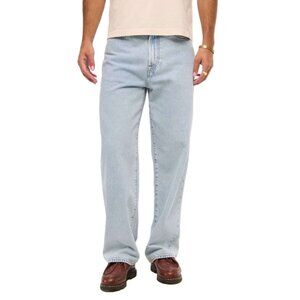 NEW Abercrombie and Fitch Men's Light Wash Blue Ultra Baggy Jeans 32 X 32